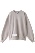 【シシ/sisii】の【UNISEX】ZIP CREW プルオーバー ダスティグレー|ID: prp329100003496046 ipo3291000000036665195