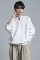 【シシ/sisii】の【UNISEX】ZIP CREW プルオーバー ホワイト|ID: prp329100003496046 ipo3291000000037005253