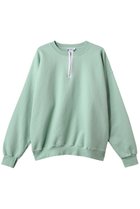 【シシ/sisii】の【UNISEX】ZIP CREW プルオーバー ターコイズ|ID: prp329100003496046 ipo3291000000037005259