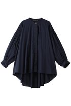 【ミズイロ インド/mizuiro ind】のpin tucked puff slv shirt シャツ navy|ID:prp329100003497269