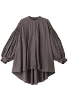 【ミズイロ インド/mizuiro ind】のpin tucked puff slv shirt シャツ 人気、トレンドファッション・服の通販 founy(ファニー) ファッション Fashion レディースファッション Fashion for Women トップス・カットソー Cut & Sew Tops シャツ・ブラウス・オフィスカジュアル Elegant Blouses & Button-Ups スリーブ Sleeve, Long Sleeve / Short Sleeve フェミニン Feminine, Girly ロング Long, Long-Length 人気 Popular, Best Seller thumbnail gray|ID: prp329100003497269 ipo3291000000032932326