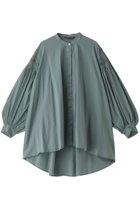 【ミズイロ インド/mizuiro ind】のpin tucked puff slv shirt シャツ green|ID: prp329100003497269 ipo3291000000036402518