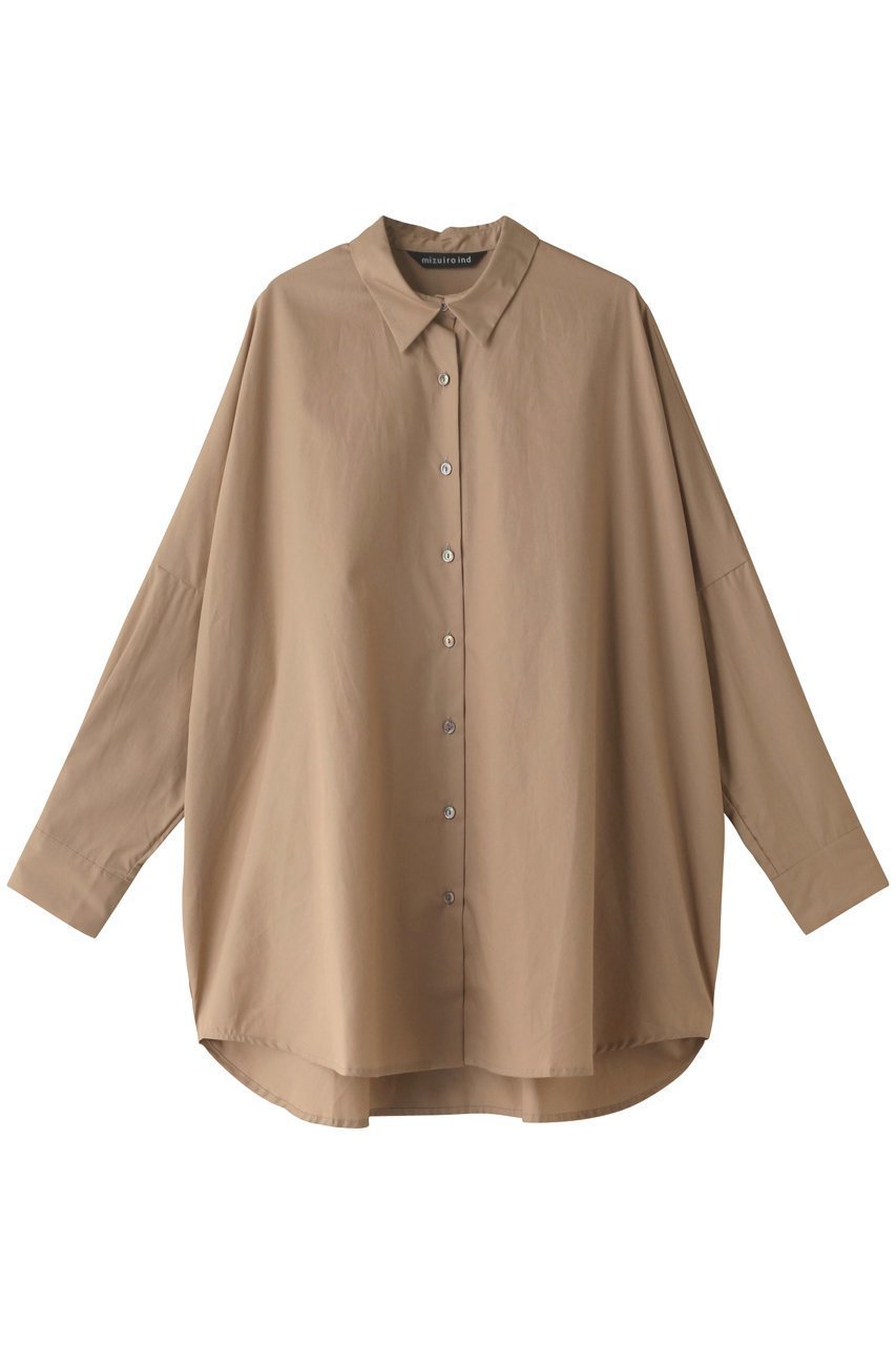 【ミズイロ インド/mizuiro ind】のwide shirt シャツ インテリア・キッズ・メンズ・レディースファッション・服の通販 founy(ファニー) 　ファッション　Fashion　レディースファッション　WOMEN　トップス・カットソー　Tops/Tshirt　シャツ/ブラウス　Shirts/Blouses　スリーブ　Sleeve　ロング　Long　人気　Popularity　beige|ID: prp329100003497271 ipo3291000000029958406