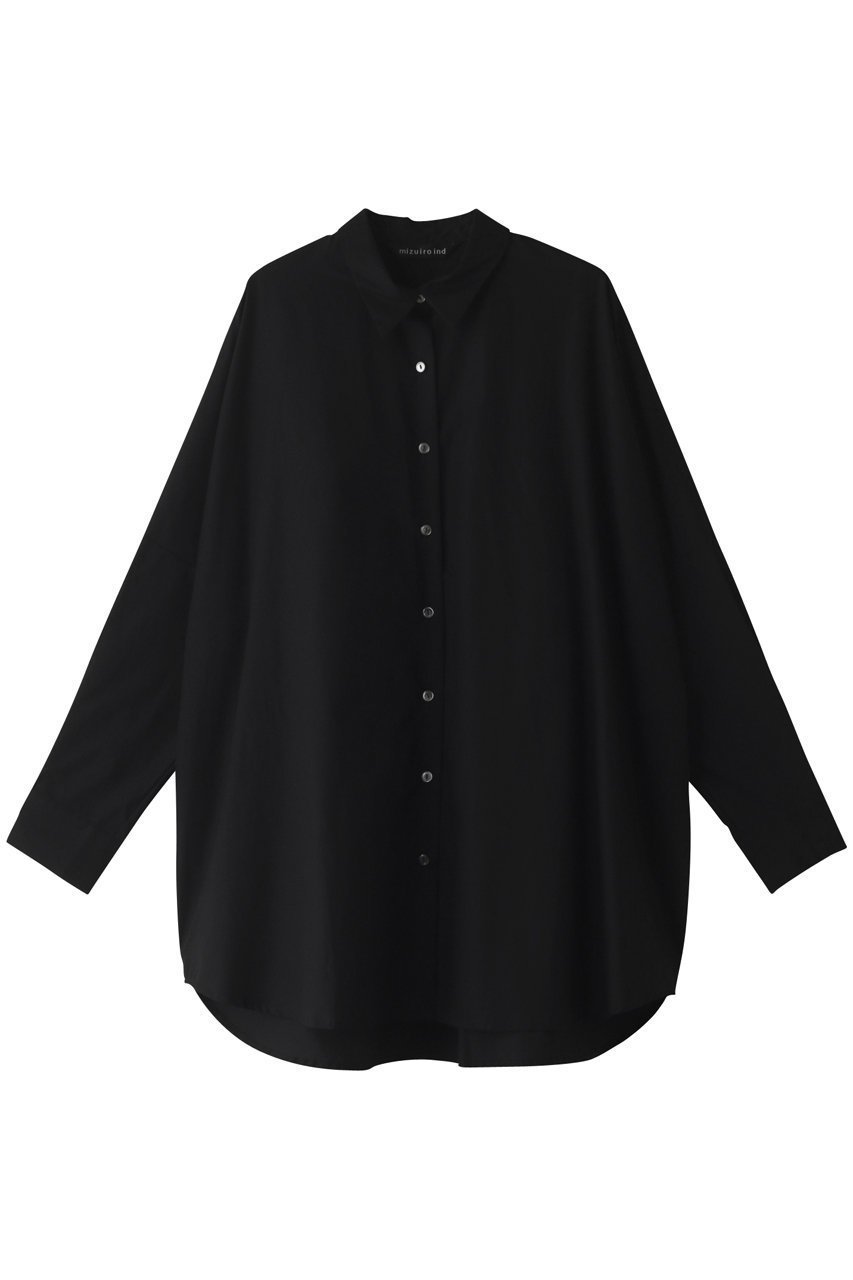 【ミズイロ インド/mizuiro ind】のwide shirt シャツ インテリア・キッズ・メンズ・レディースファッション・服の通販 founy(ファニー) 　ファッション　Fashion　レディースファッション　WOMEN　トップス・カットソー　Tops/Tshirt　シャツ/ブラウス　Shirts/Blouses　スリーブ　Sleeve　ロング　Long　人気　Popularity　black|ID: prp329100003497271 ipo3291000000029958409