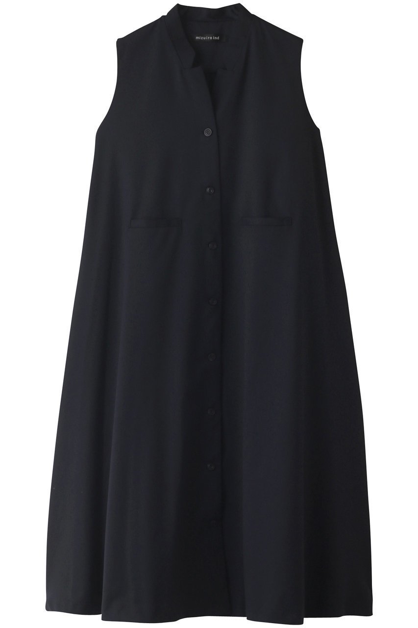 【ミズイロ インド/mizuiro ind】のstand collar flare jilet OP ワンピース インテリア・キッズ・メンズ・レディースファッション・服の通販 founy(ファニー) ファッション Fashion レディースファッション Fashion for Women ワンピース Dresses チュニック Tunic Tops & Dresses おすすめ Recommended / Our Picks シンプル Simple, Minimal スタンド Stand Collar, Upright Stand チュニック Tunic, Long Top テーラード Tailored, Tailored Fit フェミニン Feminine, Girly フレア Flare, Flared フロント Front, Front Design ロング Long, Long-Length 人気 Popular, Best Seller navy|ID: prp329100003497272 ipo3291000000036672370