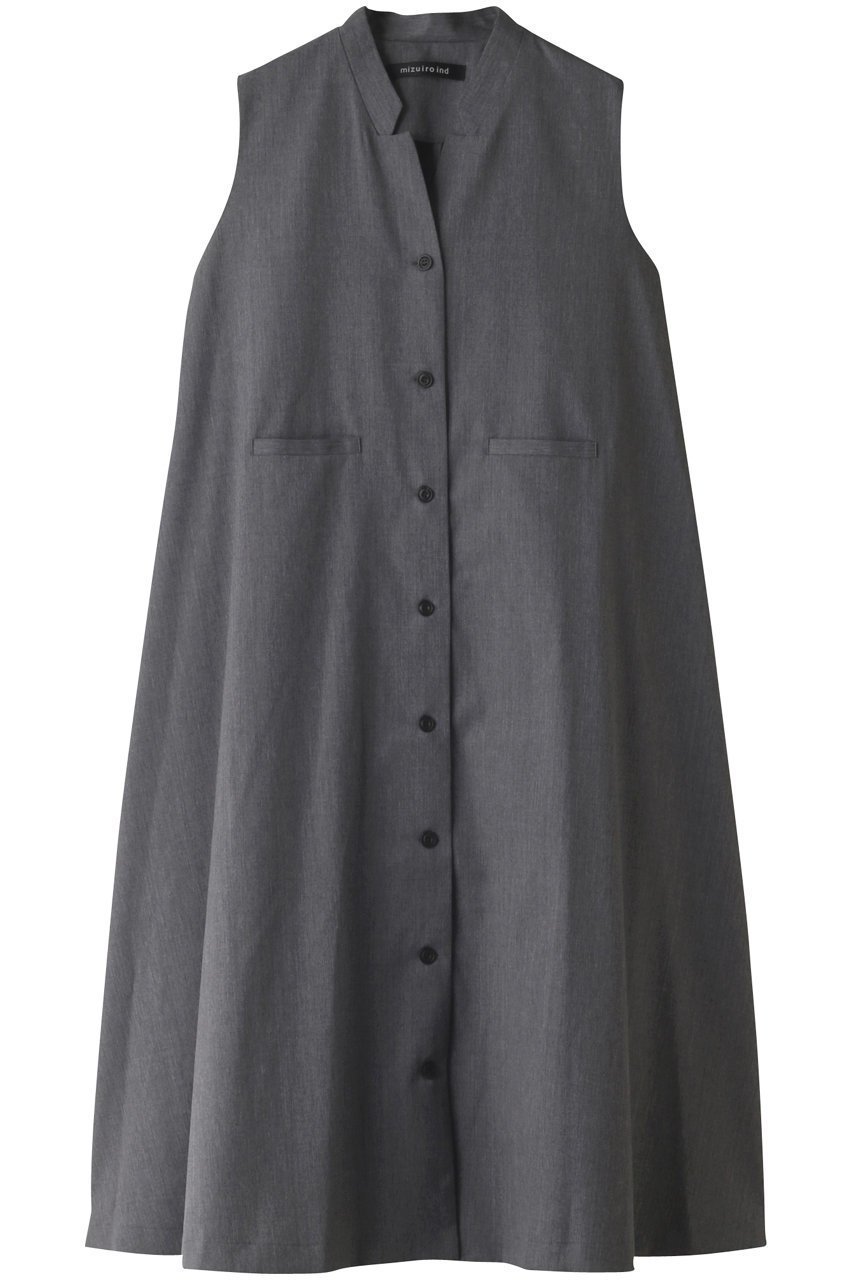 【ミズイロ インド/mizuiro ind】のstand collar flare jilet OP ワンピース インテリア・キッズ・メンズ・レディースファッション・服の通販 founy(ファニー) ファッション Fashion レディースファッション Fashion for Women ワンピース Dresses チュニック Tunic Tops & Dresses おすすめ Recommended / Our Picks シンプル Simple, Minimal スタンド Stand Collar, Upright Stand チュニック Tunic, Long Top テーラード Tailored, Tailored Fit フェミニン Feminine, Girly フレア Flare, Flared フロント Front, Front Design ロング Long, Long-Length 人気 Popular, Best Seller l.gray|ID: prp329100003497272 ipo3291000000036672371