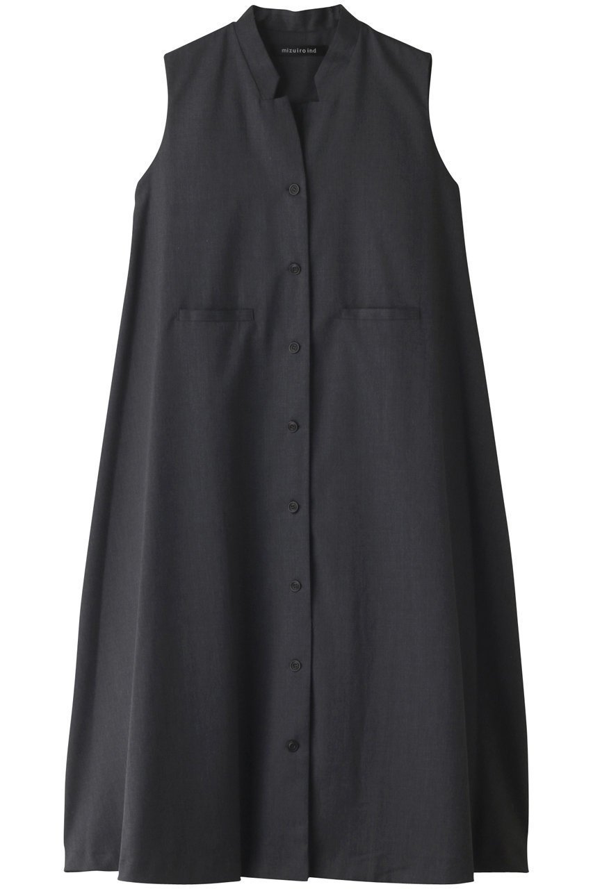 【ミズイロ インド/mizuiro ind】のstand collar flare jilet OP ワンピース インテリア・キッズ・メンズ・レディースファッション・服の通販 founy(ファニー) ファッション Fashion レディースファッション Fashion for Women ワンピース Dresses チュニック Tunic Tops & Dresses おすすめ Recommended / Our Picks シンプル Simple, Minimal スタンド Stand Collar, Upright Stand チュニック Tunic, Long Top テーラード Tailored, Tailored Fit フェミニン Feminine, Girly フレア Flare, Flared フロント Front, Front Design ロング Long, Long-Length 人気 Popular, Best Seller gray|ID: prp329100003497272 ipo3291000000036672372