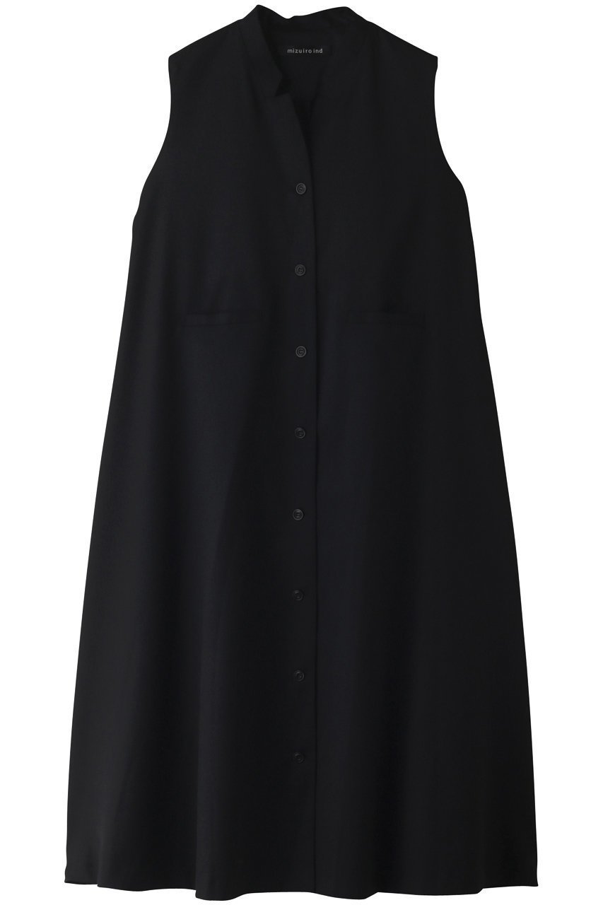 【ミズイロ インド/mizuiro ind】のstand collar flare jilet OP ワンピース インテリア・キッズ・メンズ・レディースファッション・服の通販 founy(ファニー) ファッション Fashion レディースファッション Fashion for Women ワンピース Dresses チュニック Tunic Tops & Dresses おすすめ Recommended / Our Picks シンプル Simple, Minimal スタンド Stand Collar, Upright Stand チュニック Tunic, Long Top テーラード Tailored, Tailored Fit フェミニン Feminine, Girly フレア Flare, Flared フロント Front, Front Design ロング Long, Long-Length 人気 Popular, Best Seller black|ID: prp329100003497272 ipo3291000000036672374