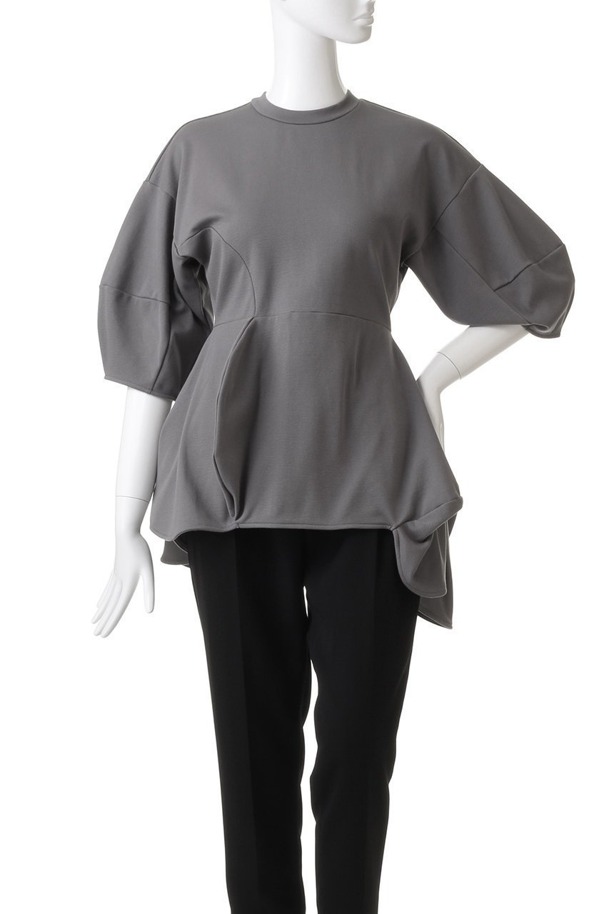 【ナゴンスタンス/nagonstans】のコットンミラノ アシンメサークルTOPS 人気、トレンドファッション・服の通販 founy(ファニー) 　ファッション　Fashion　レディースファッション　WOMEN　トップス・カットソー　Tops/Tshirt　シャツ/ブラウス　Shirts/Blouses　ロング / Tシャツ　T-Shirts　カットソー　Cut and Sewn　サークル　Circle　シェイプ　Shape　スリーブ　Sleeve　セットアップ　Set Up　ミラノ　Milan　ミラノリブ　Milan Ribs　ロング　Long　other-2|ID: prp329100003497334 ipo3291000000031401983