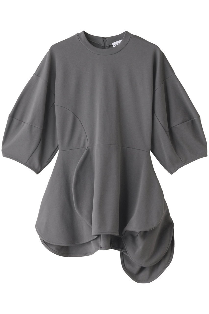 【ナゴンスタンス/nagonstans】のコットンミラノ アシンメサークルTOPS インテリア・キッズ・メンズ・レディースファッション・服の通販 founy(ファニー) 　ファッション　Fashion　レディースファッション　Ladies' Fashion Online　トップス・カットソー　Tops/Tshirt　シャツ/ブラウス　Shirts/Blouses　ロング / Tシャツ　T-Shirts　カットソー　Cut and Sewn　サークル　Circle　シェイプ　Shape　スリーブ　Sleeve　セットアップ　Set Up　ミラノ　Milan　ミラノリブ　Milan Ribs　ロング　Long　再入荷　Restock/Back In Stock/Re Arrival　Cloud|ID: prp329100003497334 ipo3291000000032648102
