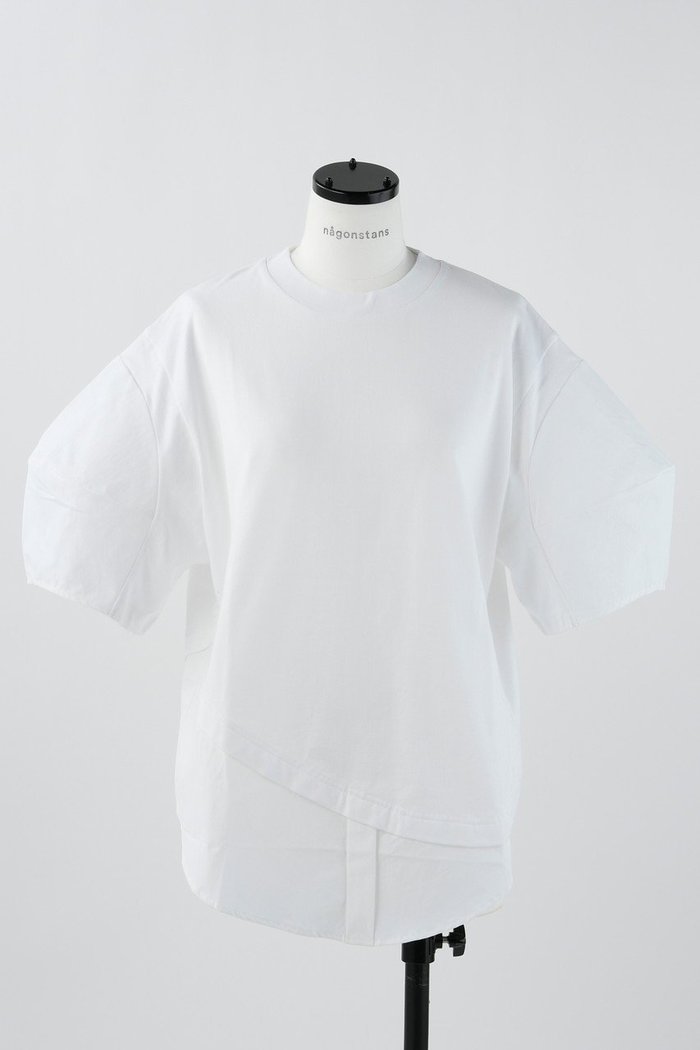 【ナゴンスタンス/nagonstans】のCO天竺 立体 Sleeve P.O/プルオーバー インテリア・キッズ・メンズ・レディースファッション・服の通販 founy(ファニー) https://founy.com/ ファッション Fashion レディースファッション WOMEN トップス・カットソー Tops/Tshirt シャツ/ブラウス Shirts/Blouses ロング / Tシャツ T-Shirts プルオーバー Pullover カットソー Cut and Sewn ショート Short スリーブ Sleeve ドッキング Docking |ID: prp329100003497335 ipo3291000000023120836