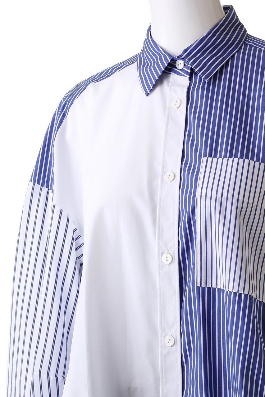 【ナゴンスタンス/nagonstans】のStripe MIX egg ドレープ SH/シャツ 人気、トレンドファッション・服の通販 founy(ファニー) ファッション Fashion レディースファッション Fashion for Women トップス・カットソー Cut & Sew Tops シャツ・ブラウス・オフィスカジュアル Elegant Blouses & Button-Ups ストライプ Stripe, Striped Pattern スリーブ Sleeve, Long Sleeve / Short Sleeve ドレープ Drape, Draping Fabric ミックス Mix, Mixed Style モチーフ Motif, Design Theme ロング Long, Long-Length 秋 Autumn other-5|ID: prp329100003497338 ipo3291000000032937003