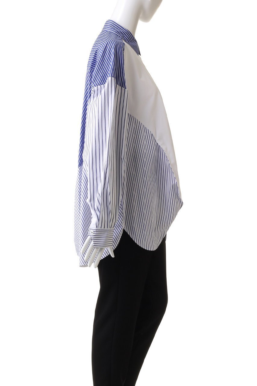 【ナゴンスタンス/nagonstans】のStripe MIX egg ドレープ SH/シャツ 人気、トレンドファッション・服の通販 founy(ファニー) 　ファッション　Fashion　レディースファッション　Fashion for Women　トップス・カットソー　Cut & Sew Tops　シャツ・ブラウス・オフィスカジュアル　Elegant Blouses & Button-Ups　ストライプ　Stripe, Striped Pattern　スリーブ　Sleeve, Long Sleeve / Short Sleeve　ドレープ　Drape, Draping Fabric　ミックス　Mix, Mixed Style　モチーフ　Motif, Design Theme　ロング　Long, Long-Length　秋　Autumn　other-3|ID: prp329100003497338 ipo3291000000036060251