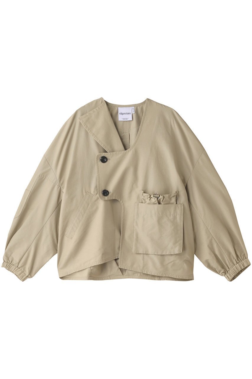 【ナゴンスタンス/nagonstans】の6/4クロス BOX JK/ジャケット インテリア・キッズ・メンズ・レディースファッション・服の通販 founy(ファニー) 　ファッション　Fashion　レディースファッション　Fashion for Women　アウター　Coat / Outerwear Collection　レディースジャケット・軽アウター　Jackets　ジャケット　Jacket, Outerwear　バランス　Balance, Style Balance　フロント　Front, Front Design　Oatmeal|ID: prp329100003497343 ipo3291000000032966096