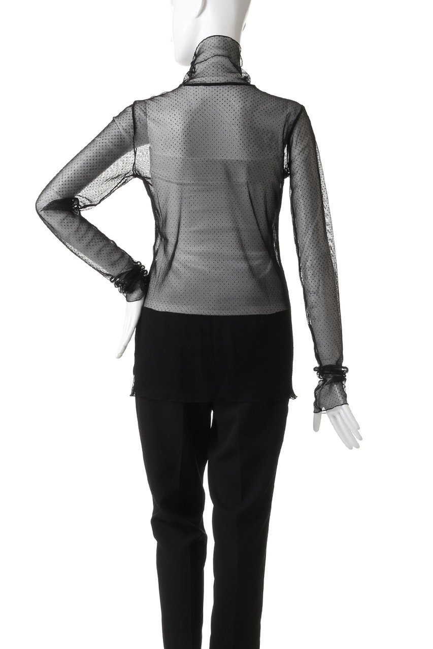【コルピエロ/Col Pierrot】のチュールドットプルオーバー 人気、トレンドファッション・服の通販 founy(ファニー) 　ファッション　Fashion　レディースファッション　WOMEN　トップス・カットソー　Tops/Tshirt　シャツ/ブラウス　Shirts/Blouses　ロング / Tシャツ　T-Shirts　プルオーバー　Pullover　カットソー　Cut and Sewn　インナー　Inner　キャミワンピース　Cami Dress　シアー　Sheer　ジャケット　Jacket　スウェット　Sweat　スリーブ　Sleeve　ドット　Dot　フィット　Fit　フリル　Frills　ロング　Long　エレガント 上品　Elegant　定番　Standard　other-4|ID: prp329100003498754 ipo3291000000031401782