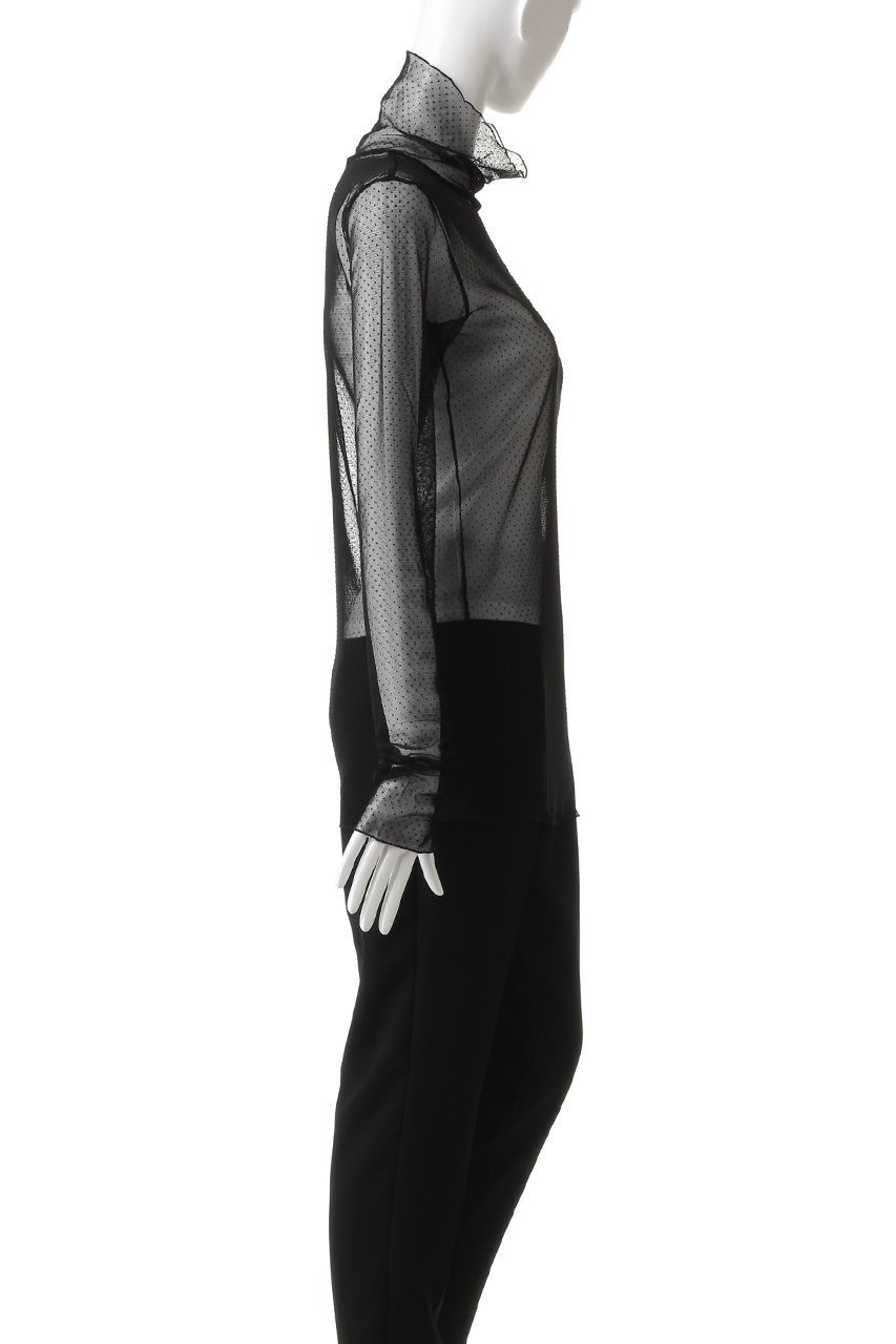 【コルピエロ/Col Pierrot】のチュールドットプルオーバー 人気、トレンドファッション・服の通販 founy(ファニー) 　ファッション　Fashion　レディースファッション　Fashion for Women　トップス・カットソー　Cut & Sew Tops　シャツ・ブラウス・オフィスカジュアル　Elegant Blouses & Button-Ups　ロングTシャツ・Tシャツ　Longline T-Shirts & Tees　カジュアルプルオーバー・ニットトップス　Pullovers & Knit Tops / Casual Pullovers　カットソー・ベーシックTシャツ　Cut-and-Sewn Tops / Stretch Tees & Basics　インナー　Innerwear　キャミワンピース　Cami Dress, Slip Dress　シアー　Sheer, See-Through　ジャケット　Jacket, Outerwear　スウェット / スエット　Sweatshirt, Sweatwear　スリーブ　Sleeve, Long Sleeve / Short Sleeve　ドット　Polka Dot, Dot Pattern　フィット　Fit, Slim Fit　フリル　Frill, Ruffle　ロング　Long, Long-Length　エレガント 上品　Elegant　定番　Standard, Basic Item　other-3|ID: prp329100003498754 ipo3291000000032893325