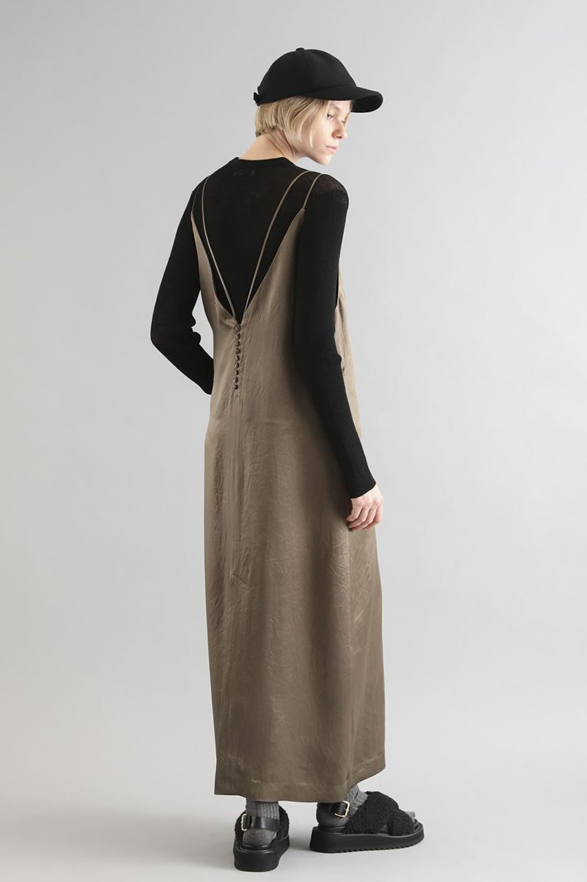 【サクラ/SACRA】のアセテートサテンキャミワンピース 人気、トレンドファッション・服の通販 founy(ファニー) 　ファッション　Fashion　レディースファッション　Fashion for Women　ワンピース　Dresses　キャミソールワンピース　Camisole Dresses　チュニック　Tunic Tops & Dresses　エレガント 上品　Elegant　キャミワンピース　Cami Dress, Slip Dress　チュニック　Tunic, Long Top　マキシ　Maxi, Full Length　ラップ　Wrap, Wrap Design　ロング　Long, Long-Length　ワッシャー　Washer, Crinkled Finish　other-6|ID: prp329100003498757 ipo3291000000032892129