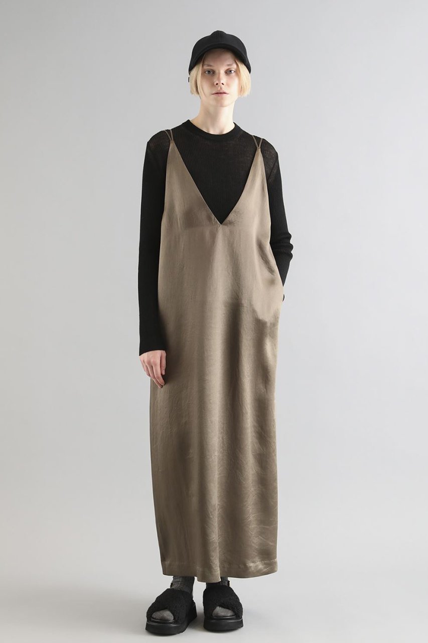 【サクラ/SACRA】のアセテートサテンキャミワンピース 人気、トレンドファッション・服の通販 founy(ファニー) 　ファッション　Fashion　レディースファッション　Fashion for Women　ワンピース　Dresses　キャミソールワンピース　Camisole Dresses　チュニック　Tunic Tops & Dresses　エレガント 上品　Elegant　キャミワンピース　Cami Dress, Slip Dress　チュニック　Tunic, Long Top　マキシ　Maxi, Full Length　ラップ　Wrap, Wrap Design　ロング　Long, Long-Length　ワッシャー　Washer, Crinkled Finish　other-7|ID: prp329100003498757 ipo3291000000032892133