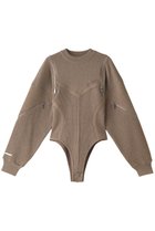 【プランク プロジェクト/PRANK PROJECT】のトロンプルイユジップニットボディスーツ / Trampe l oeil Zip Knit Bodysuit BGE(ベージュ)|ID: prp329100003498764 ipo3291000000035672896