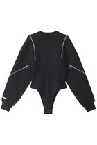 【プランク プロジェクト/PRANK PROJECT】のトロンプルイユジップニットボディスーツ / Trampe l oeil Zip Knit Bodysuit C.GRY(チャコールグレー)|ID: prp329100003498764 ipo3291000000036988900