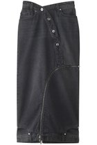 【プランク プロジェクト/PRANK PROJECT】のカーブデニムスカート / Curved Denim Skirt BLK(ブラック)|ID: prp329100003498766 ipo3291000000026727840
