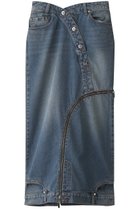 【プランク プロジェクト/PRANK PROJECT】のカーブデニムスカート / Curved Denim Skirt BLU(ブルー)|ID: prp329100003498766 ipo3291000000026727841