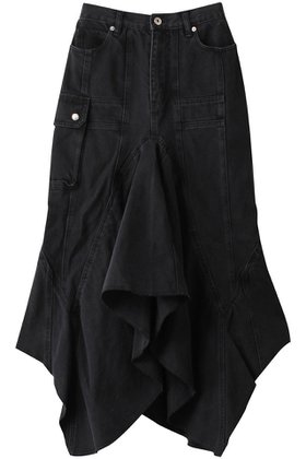 【プランク プロジェクト/PRANK PROJECT】のウェーブヘムデニムスカート / Wavy Hem Denim Skirt 人気、トレンドファッション・服の通販 founy(ファニー) ファッション Fashion レディースファッション Fashion for Women スカート Skirts デニムスカート・カジュアルスカート Denim Skirts ロングスカート Long Skirts / Maxi & Midi Skirts おすすめ Recommended / Our Picks デニム Denim, Jeans Material ロング Long, Long-Length ヴィンテージ Vintage Style |ID:prp329100003498773