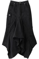 【プランク プロジェクト/PRANK PROJECT】のウェーブヘムデニムスカート / Wavy Hem Denim Skirt 人気、トレンドファッション・服の通販 founy(ファニー) ファッション Fashion レディースファッション Fashion for Women スカート Skirts デニムスカート・カジュアルスカート Denim Skirts ロングスカート Long Skirts / Maxi & Midi Skirts おすすめ Recommended / Our Picks デニム Denim, Jeans Material ロング Long, Long-Length ヴィンテージ Vintage Style thumbnail BLK(ブラック)|ID: prp329100003498773 ipo3291000000032932571