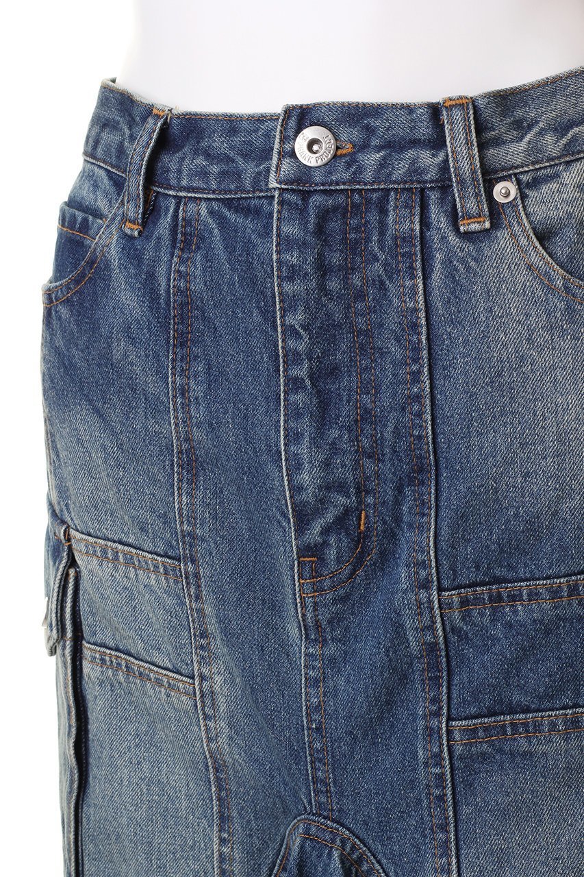 【プランク プロジェクト/PRANK PROJECT】のウェーブヘムデニムスカート / Wavy Hem Denim Skirt 人気、トレンドファッション・服の通販 founy(ファニー) 　ファッション　Fashion　レディースファッション　Fashion for Women　スカート　Skirts　デニムスカート・カジュアルスカート　Denim Skirts　ロングスカート　Long Skirts / Maxi & Midi Skirts　おすすめ　Recommended / Our Picks　デニム　Denim, Jeans Material　ロング　Long, Long-Length　ヴィンテージ　Vintage Style　other-5|ID: prp329100003498773 ipo3291000000032932613