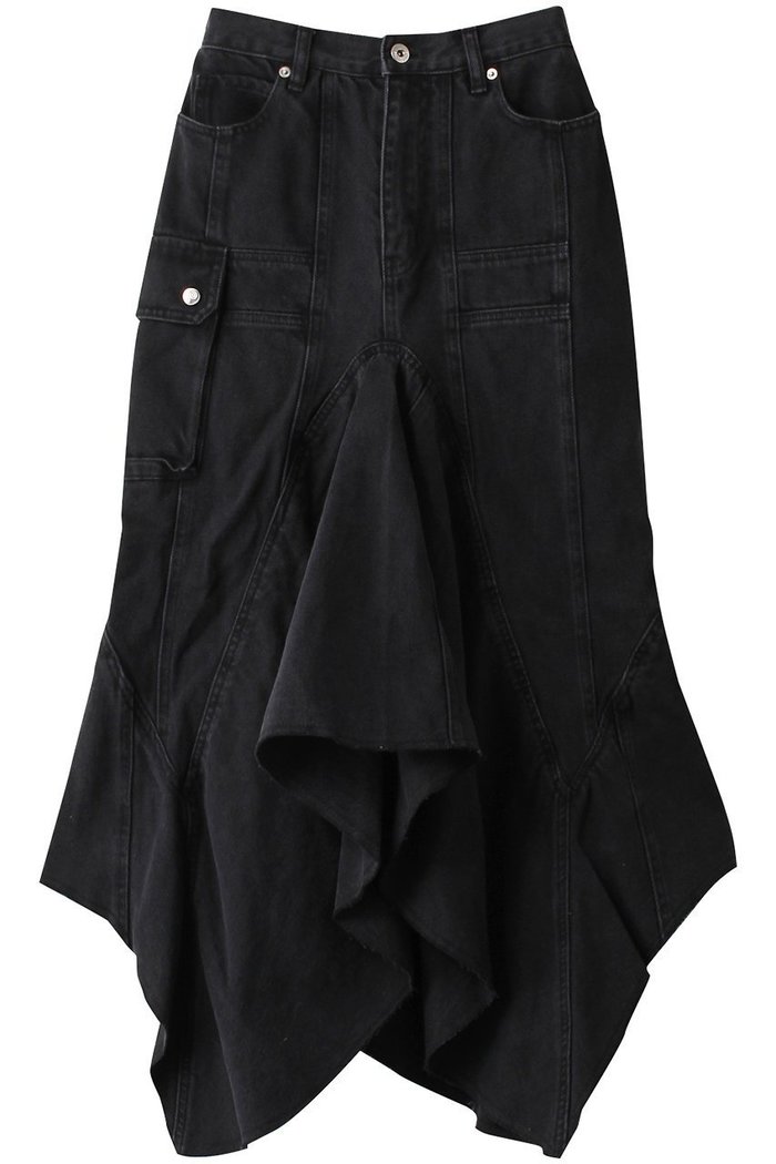 【プランク プロジェクト/PRANK PROJECT】のウェーブヘムデニムスカート / Wavy Hem Denim Skirt インテリア・キッズ・メンズ・レディースファッション・服の通販 founy(ファニー) https://founy.com/ ファッション Fashion レディースファッション Fashion for Women スカート Skirts デニムスカート・カジュアルスカート Denim Skirts ロングスカート Long Skirts / Maxi & Midi Skirts おすすめ Recommended / Our Picks デニム Denim, Jeans Material ロング Long, Long-Length ヴィンテージ Vintage Style |ID: prp329100003498773 ipo3291000000034423889