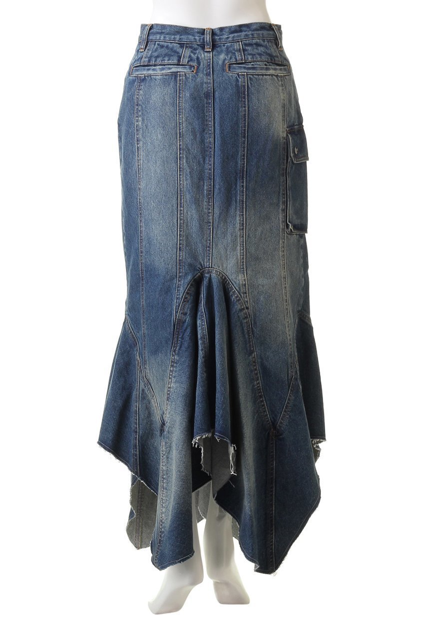【プランク プロジェクト/PRANK PROJECT】のウェーブヘムデニムスカート / Wavy Hem Denim Skirt 人気、トレンドファッション・服の通販 founy(ファニー) 　ファッション　Fashion　レディースファッション　Fashion for Women　スカート　Skirts　デニムスカート・カジュアルスカート　Denim Skirts　ロングスカート　Long Skirts / Maxi & Midi Skirts　おすすめ　Recommended / Our Picks　デニム　Denim, Jeans Material　ロング　Long, Long-Length　ヴィンテージ　Vintage Style　other-4|ID: prp329100003498773 ipo3291000000034423894