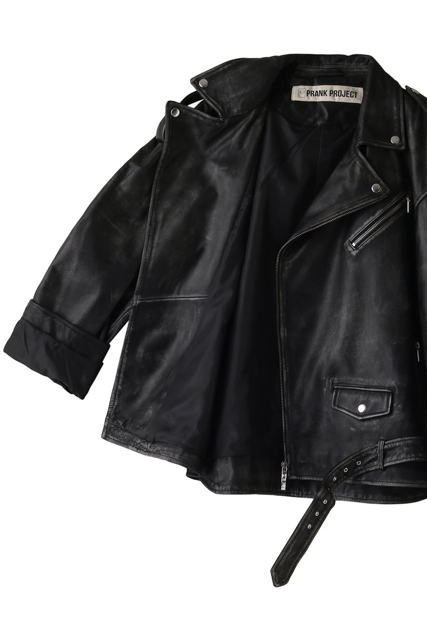 【プランク プロジェクト/PRANK PROJECT】のラブオフCOWクラッシュレザーライダースジャケット / Love Off COW Crushed Leather Riders Jacket 大人の最旬トレンドファッション＆コーディネート founy(ファウニー) 　ファッション　Fashion　レディースファッション　Fashion for Women　アウター　Coat / Outerwear Collection　レディースジャケット・軽アウター　Jackets　ライダースジャケット / レザースタイル　Riders Jackets & Biker Style　ジャケット　Jacket, Outerwear　ビンテージ　Vintage, Retro Style　ベーシック　Basic, Essential　ライダース　Riders　other-7|ID: prp329100003498779 ipo3291000000036797525