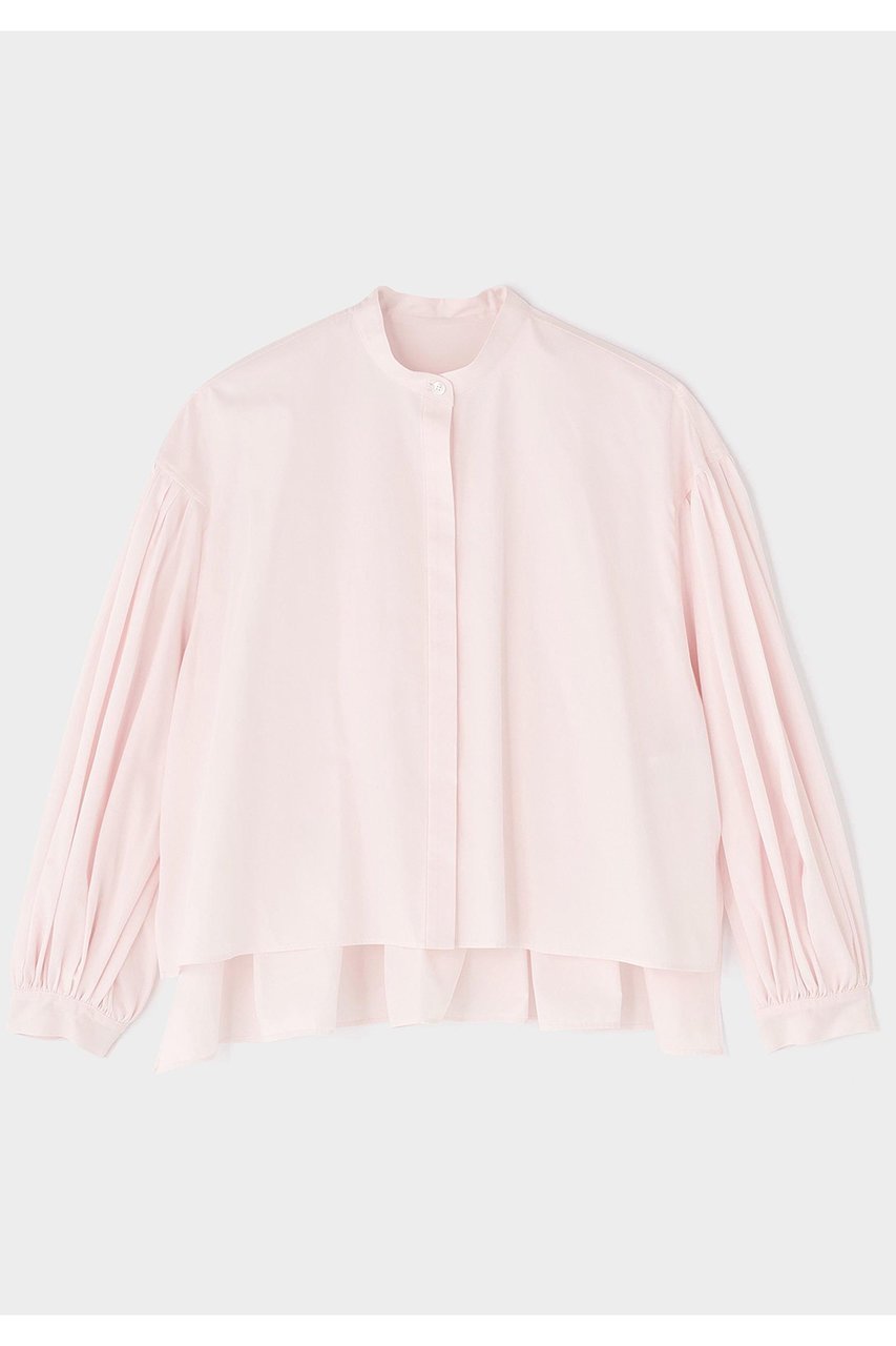 【ル フィル/LE PHIL】のショートタイプライターギャザーブラウス インテリア・キッズ・メンズ・レディースファッション・服の通販 founy(ファニー) 　ファッション　Fashion　レディースファッション　Fashion for Women　トップス・カットソー　Cut & Sew Tops　シャツ・ブラウス・オフィスカジュアル　Elegant Blouses & Button-Ups　スリーブ　Sleeve, Long Sleeve / Short Sleeve　フォルム　Silhouette, Form　ブロード　Broadcloth, Fine Cotton　ロング　Long, Long-Length　ワイド　Wide, Wide Fit　ピンク|ID: prp329100003498808 ipo3291000000036145345