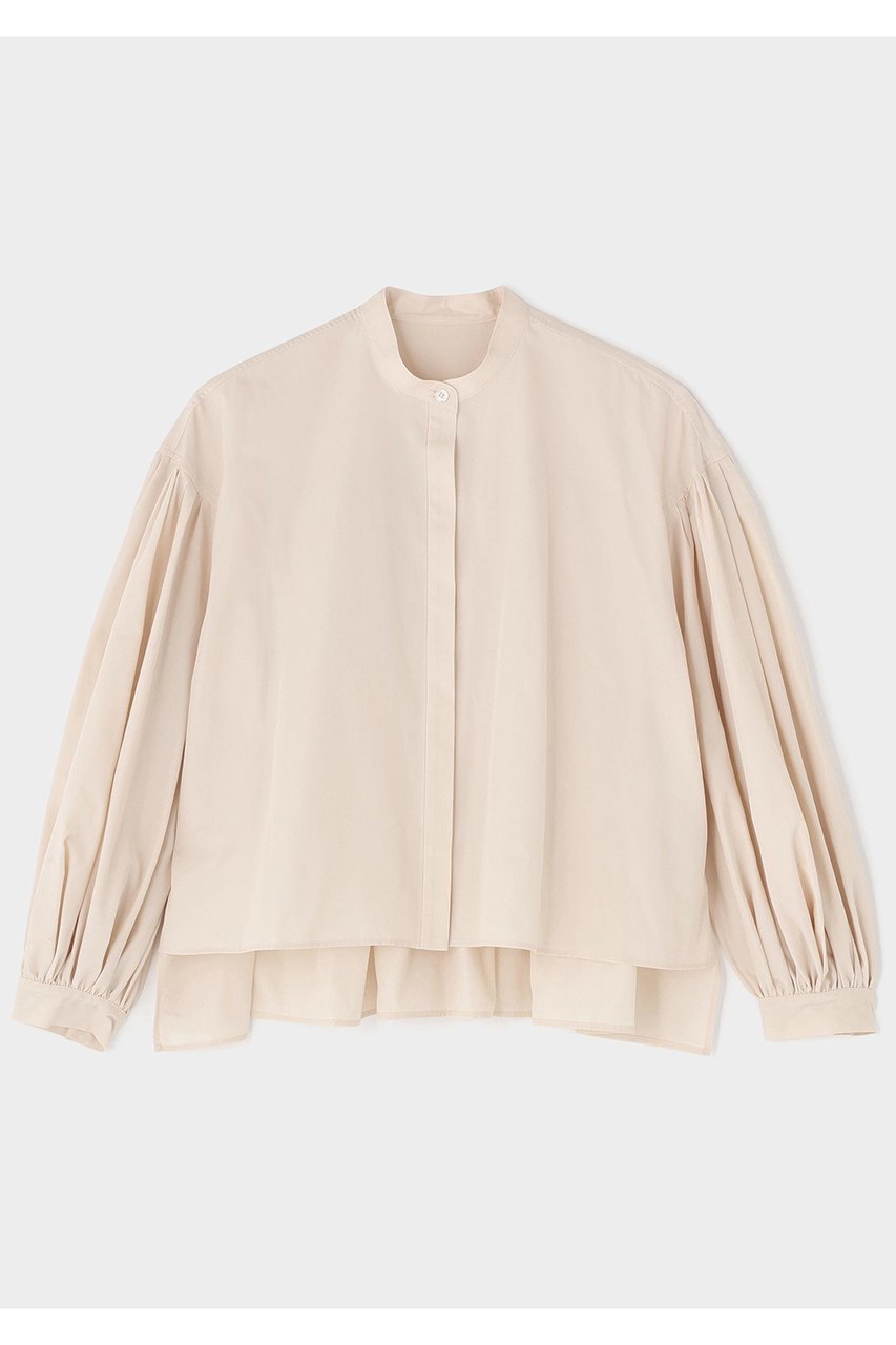 【ル フィル/LE PHIL】のショートタイプライターギャザーブラウス インテリア・キッズ・メンズ・レディースファッション・服の通販 founy(ファニー) 　ファッション　Fashion　レディースファッション　Fashion for Women　トップス・カットソー　Cut & Sew Tops　シャツ・ブラウス・オフィスカジュアル　Elegant Blouses & Button-Ups　スリーブ　Sleeve, Long Sleeve / Short Sleeve　フォルム　Silhouette, Form　ブロード　Broadcloth, Fine Cotton　ロング　Long, Long-Length　ワイド　Wide, Wide Fit　ベージュ|ID: prp329100003498808 ipo3291000000036772869