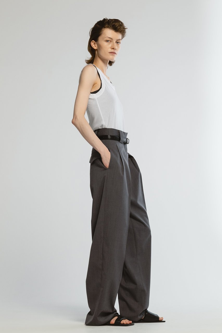 【チノ/CINOH】のT/W ツイルハイウエストツータックパンツ 人気、トレンドファッション・服の通販 founy(ファニー) 　ファッション　Fashion　レディースファッション　Fashion for Women　パンツ　Pants & Trousers　シンプル　Simple, Minimal　フロント　Front, Front Design　人気　Popular, Best Seller　other-8|ID: prp329100003502568 ipo3291000000032938074