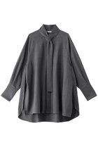 【プレインピープル/PLAIN PEOPLE】のボウタイブラウス チャコールグレー|ID: prp329100003502597 ipo3291000000036221031