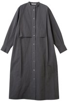 【プレインピープル/PLAIN PEOPLE】のシャツワンピース チャコールグレー|ID: prp329100003504848 ipo3291000000032706312