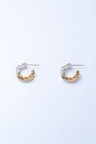 【プラウ/PLOW】のFrench ピアス Medium ゴールド×シルバー|ID: prp329100003507773 ipo3291000000036200212