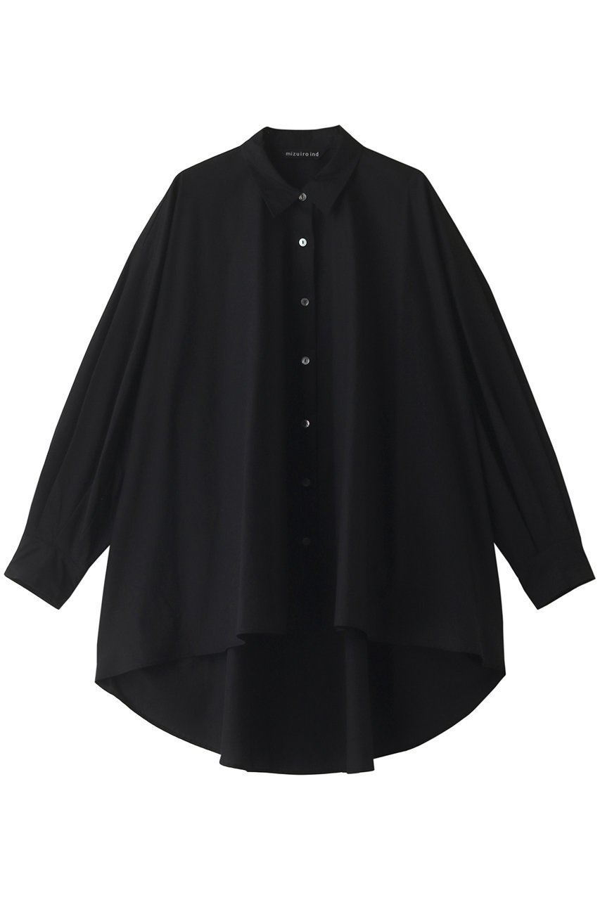 【ミズイロ インド/mizuiro ind】のwide shirt tunic チュニック インテリア・キッズ・メンズ・レディースファッション・服の通販 founy(ファニー) 　ファッション　Fashion　レディースファッション　WOMEN　ワンピース　Dress　チュニック　Tunic　おすすめ　Recommend　チュニック　Tunic　フレア　Flare　ブロード　Broad　ベスト　Vest　人気　Popularity　定番　Standard　秋　Autumn/Fall　black|ID: prp329100003510725 ipo3291000000023200699