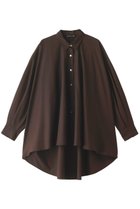 【ミズイロ インド/mizuiro ind】のwide shirt tunic チュニック brown|ID:prp329100003510725