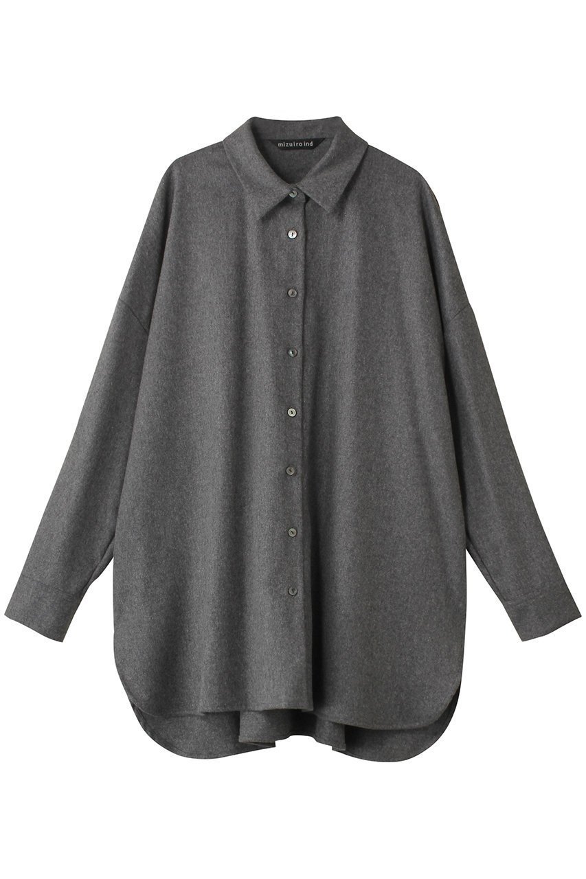【ミズイロ インド/mizuiro ind】のwide shirt tunic チュニック インテリア・キッズ・メンズ・レディースファッション・服の通販 founy(ファニー) 　ファッション　Fashion　レディースファッション　Fashion for Women　ワンピース　Dresses　チュニック　Tunic Tops & Dresses　シンプル　Simple, Minimal　チュニック　Tunic, Long Top　トレンド　Trend, Trending Now　ワイド　Wide, Wide Fit　grayC|ID: prp329100003510725 ipo3291000000032887423