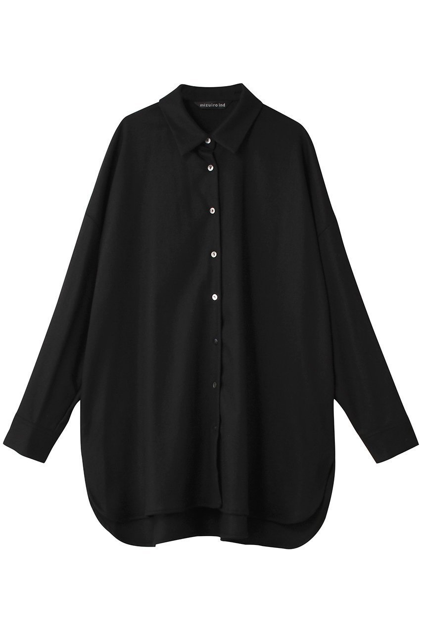 【ミズイロ インド/mizuiro ind】のwide shirt tunic チュニック インテリア・キッズ・メンズ・レディースファッション・服の通販 founy(ファニー) 　ファッション　Fashion　レディースファッション　Fashion for Women　ワンピース　Dresses　チュニック　Tunic Tops & Dresses　シンプル　Simple, Minimal　チュニック　Tunic, Long Top　トレンド　Trend, Trending Now　ワイド　Wide, Wide Fit　blackC|ID: prp329100003510725 ipo3291000000032887427