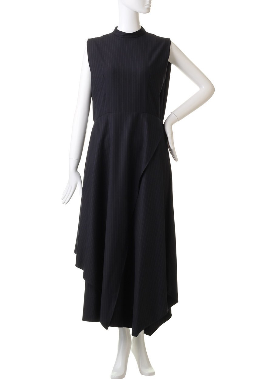 【リムアーク/RIM.ARK】のSquare tuck deformation OP/ワンピース 人気、トレンドファッション・服の通販 founy(ファニー) 　ファッション　Fashion　レディースファッション　Fashion for Women　ワンピース　Dresses　チュニック　Tunic Tops & Dresses　ストライプ　Stripe, Striped Pattern　ストレッチ　Stretch, Stretchy Fabric　チュニック　Tunic, Long Top　バランス　Balance, Style Balance　ロング　Long, Long-Length　無地　Plain, Solid Color　other-2|ID: prp329100003510759 ipo3291000000036795177