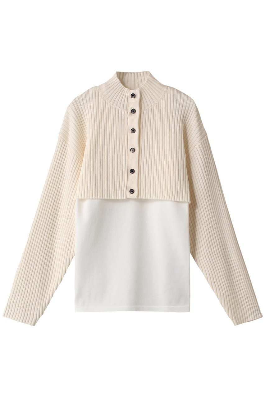 【リムアーク/RIM.ARK】のTank set knit tops/ニット インテリア・キッズ・メンズ・レディースファッション・服の通販 founy(ファニー) ファッション Fashion レディースファッション Fashion for Women トップス・カットソー Cut & Sew Tops ニット Knit Tops & Sweaters カジュアルプルオーバー・ニットトップス Pullovers & Knit Tops / Casual Pullovers カーディガン Cardigan, Knitwear ショート Short, Short Length タンク Tank Top, Sleeveless Top ハイネック High Neck, Mock Neck ベーシック Basic, Essential オフホワイト|ID: prp329100003510761 ipo3291000000032962449