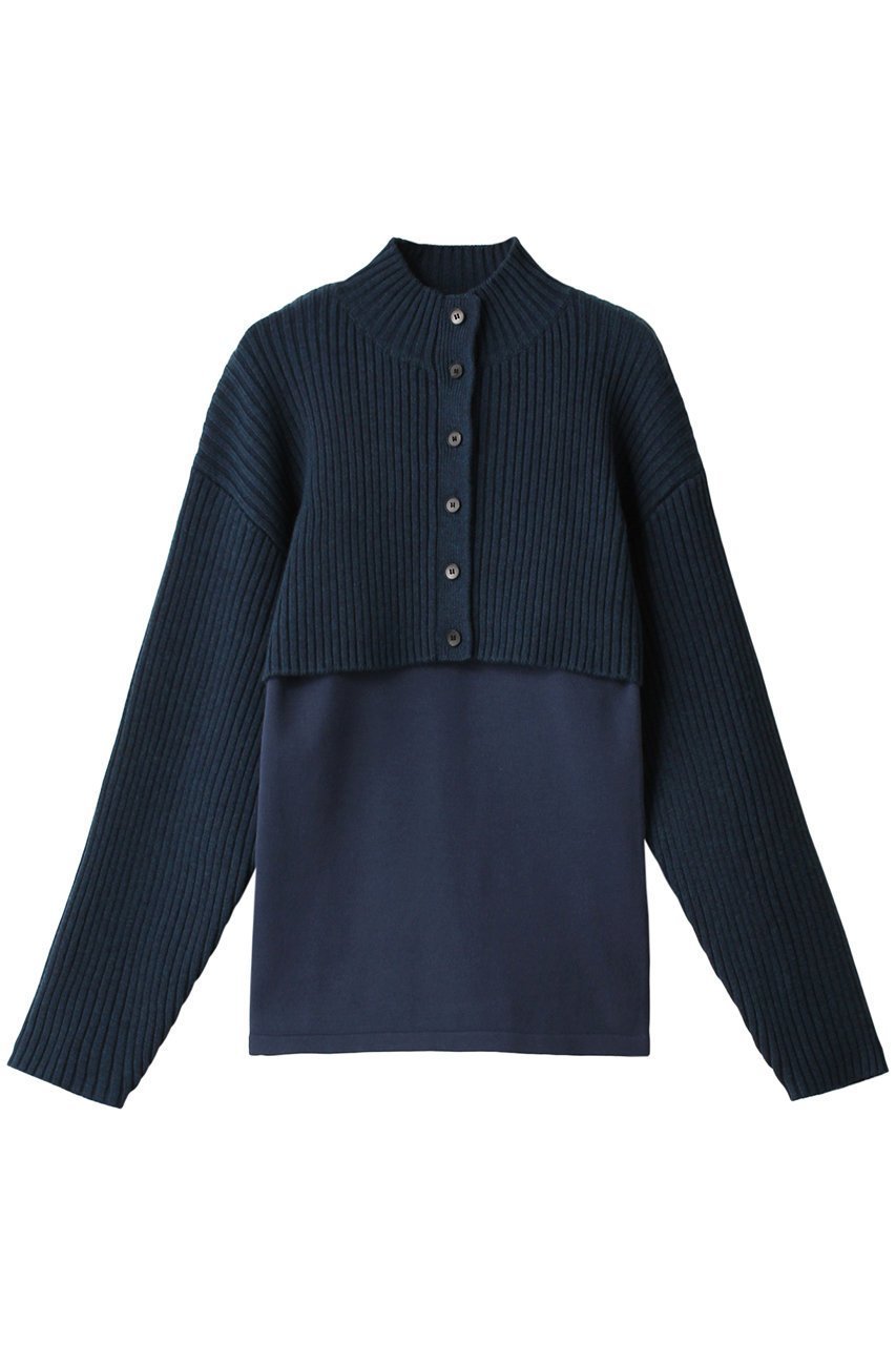 【リムアーク/RIM.ARK】のTank set knit tops/ニット インテリア・キッズ・メンズ・レディースファッション・服の通販 founy(ファニー) ファッション Fashion レディースファッション Fashion for Women トップス・カットソー Cut & Sew Tops ニット Knit Tops & Sweaters カジュアルプルオーバー・ニットトップス Pullovers & Knit Tops / Casual Pullovers カーディガン Cardigan, Knitwear ショート Short, Short Length タンク Tank Top, Sleeveless Top ハイネック High Neck, Mock Neck ベーシック Basic, Essential ブルー|ID: prp329100003510761 ipo3291000000032962456