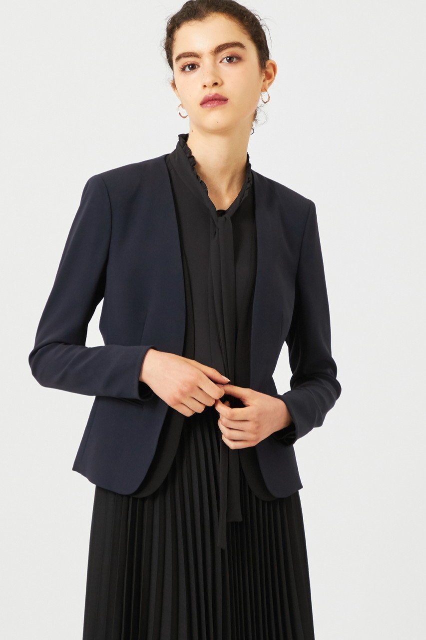 【ベイジ,/BEIGE,】のEVA(エバ)/ブラウス 人気、トレンドファッション・服の通販 founy(ファニー) 　ファッション　Fashion　レディースファッション　Fashion for Women　トップス・カットソー　Cut & Sew Tops　シャツ・ブラウス・オフィスカジュアル　Elegant Blouses & Button-Ups　とろみ　Fluid, Flowy Fabric　ジャケット　Jacket, Outerwear　ジョーゼット　Georgette, Semi-Sheer Fabric　ストレッチ　Stretch, Stretchy Fabric　スリーブ　Sleeve, Long Sleeve / Short Sleeve　フリル　Frill, Ruffle　ロング　Long, Long-Length　エレガント 上品　Elegant　other-7|ID: prp329100003512927 ipo3291000000035823959