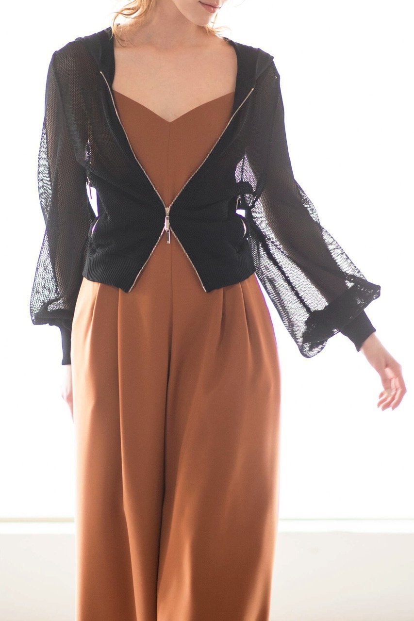 【デイジーリン/DAISY LIN】のElegant Mesh Parka 人気、トレンドファッション・服の通販 founy(ファニー) 　ファッション　Fashion　レディースファッション　WOMEN　トップス・カットソー　Tops/Tshirt　シャツ/ブラウス　Shirts/Blouses　パーカ　Sweats　ロング / Tシャツ　T-Shirts　スウェット　Sweat　カットソー　Cut and Sewn　インナー　Inner　タンク　Tank　トレンド　Trend　メッシュ　Mesh　other-7|ID: prp329100003512994 ipo3291000000031401328