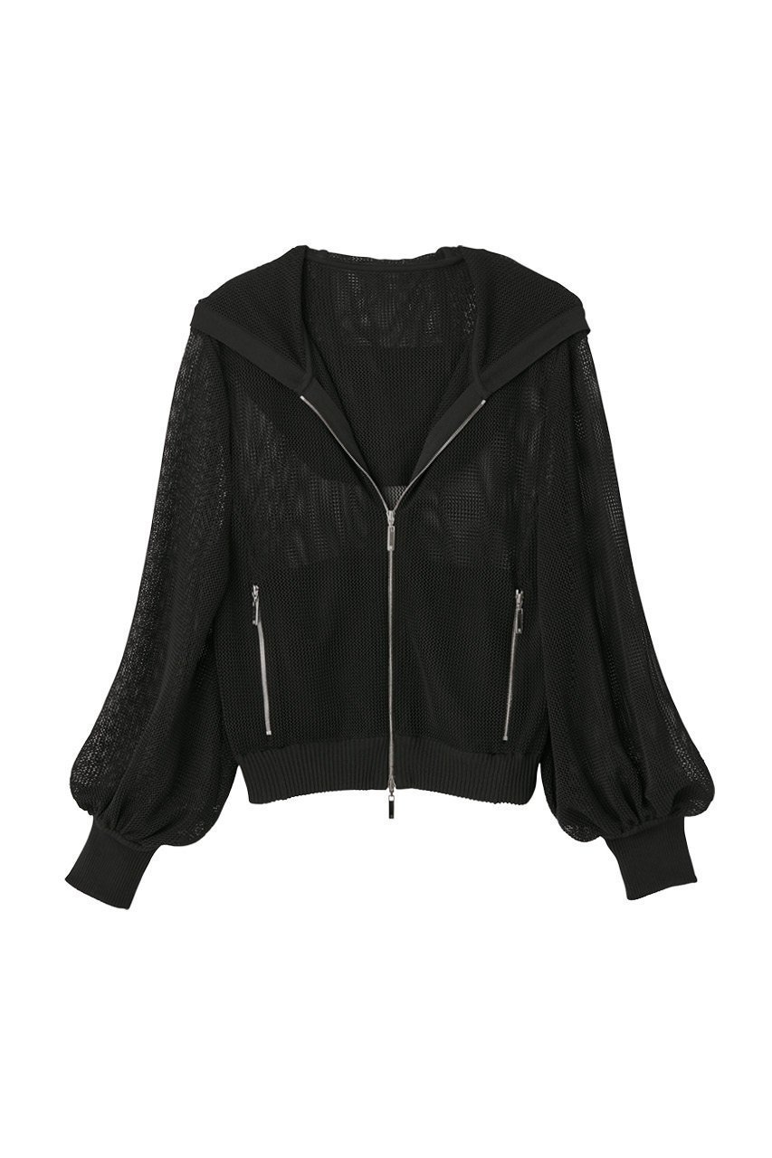 【デイジーリン/DAISY LIN】のElegant Mesh Parka インテリア・キッズ・メンズ・レディースファッション・服の通販 founy(ファニー) 　ファッション　Fashion　レディースファッション　Fashion for Women　トップス・カットソー　Cut & Sew Tops　シャツ・ブラウス・オフィスカジュアル　Elegant Blouses & Button-Ups　レディースパーカー・カジュアルフーディー　Casual Hoodies & Sweatshirts　ロングTシャツ・Tシャツ　Longline T-Shirts & Tees　スウェット・クルーネックトップス　Sweatshirts & Crewnecks / Relaxed Fit Sweat Tops　カットソー・ベーシックTシャツ　Cut-and-Sewn Tops / Stretch Tees & Basics　インナー　Innerwear　タンク　Tank Top, Sleeveless Top　トレンド　Trend, Trending Now　メッシュ　Mesh, Net Fabric　ブラックブラック|ID: prp329100003512994 ipo3291000000032897112