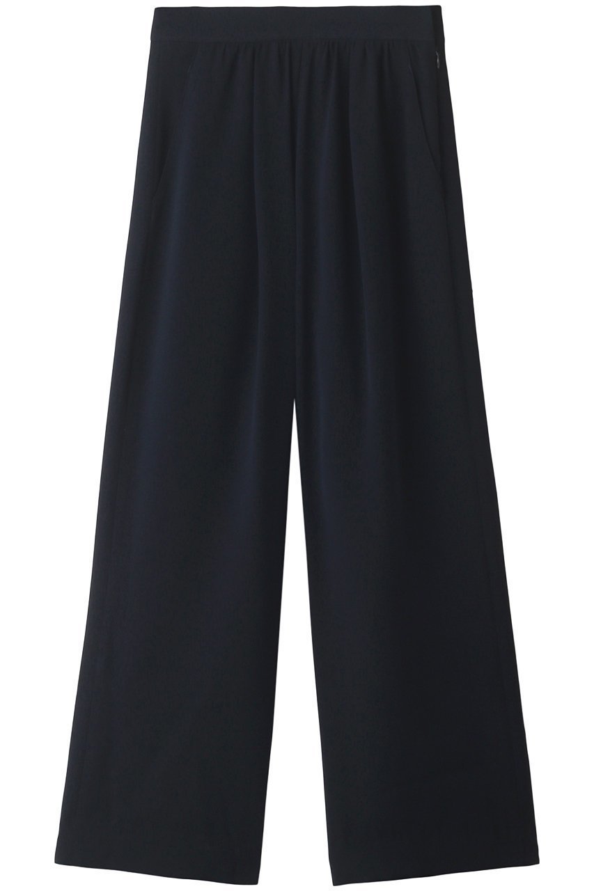 【エムダブリュー/MW】のバックサテン ギャザー パンツ インテリア・キッズ・メンズ・レディースファッション・服の通販 founy(ファニー) 　ファッション　Fashion　レディースファッション　Fashion for Women　パンツ　Pants & Trousers　バッグ　Bags　おすすめ　Recommended / Our Picks　ギャザー　Gathered, Ruffled　サテン　Satin, Glossy Fabric　ダークネイビー|ID: prp329100003515648 ipo3291000000035768320