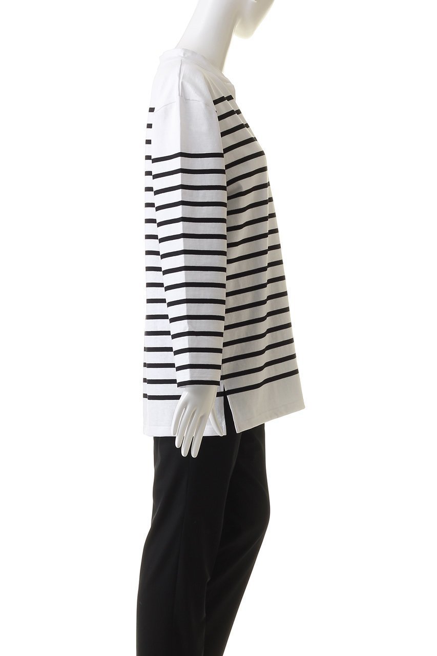 【エリオポール/heliopole】の【Le Minor】POLO カットソー 人気、トレンドファッション・服の通販 founy(ファニー) 　ファッション　Fashion　レディースファッション　Fashion for Women　トップス・カットソー　Cut & Sew Tops　シャツ・ブラウス・オフィスカジュアル　Elegant Blouses & Button-Ups　ロングTシャツ・Tシャツ　Longline T-Shirts & Tees　カットソー・ベーシックTシャツ　Cut-and-Sewn Tops / Stretch Tees & Basics　カットソー　Cut and Sewn Top　スリーブ　Sleeve, Long Sleeve / Short Sleeve　パッチ　Patch, Appliqué　ボーダー　Border, Stripe　ロング　Long, Long-Length　other-3|ID: prp329100003515674 ipo3291000000035532447